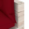 vidaXL Conj. lounge de paletes para jardim 5 pcs c/ almofad&otilde;es pinho