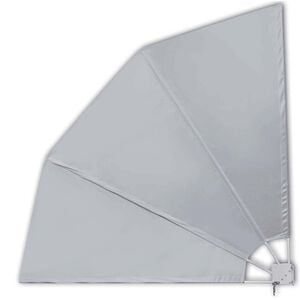 vidaXL Toldo lateral dobr&aacute;vel para varanda 210x210 cm cinzento