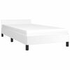 vidaXL Estrutura cama c/ cabeceira sem colch&atilde;o 90x190 cm branco
