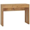 vidaXL Mesa consola 100x35x75 cm madeira de teca maci&ccedil;a