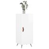 vidaXL Aparador 34,5x34x90 cm madeira processada branco brilhante
