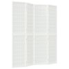 vidaXL Biombo dobr&aacute;vel com 4 pain&eacute;is estilo japon&ecirc;s 160x170 cm branco