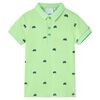 Polo de crian&ccedil;a verde n&eacute;on 104
