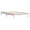 vidaXL Estrutura de cama 90x200 cm pinho maci&ccedil;o branco