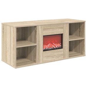 vidaXL Lareira el&eacute;trica Sonoma 100 x 37 x 45,5 cm Derivados de madeira