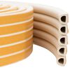 vidaXL Selante de Janela Autocolante Branco 9 x 8 mm 25 m