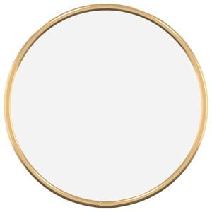 vidaXL Espelho de parede &Oslash;20 cm redondo dourado