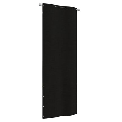 vidaXL Tela de varanda 80x240 cm tecido oxford preto