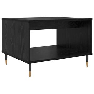 vidaXL Mesa de centro Carvalho preto 60 x 50 x 40 cm