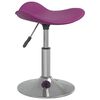 vidaXL Cadeira de massagens a&ccedil;o cromado e couro artificial roxo