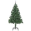vidaXL &Aacute;rvore de Natal com 300 LEDs com suporte Verde 210 cm PVC