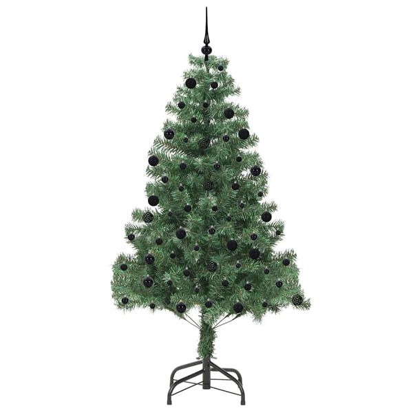 vidaXL &Aacute;rvore de Natal com 300 LEDs com suporte Verde 210 cm PVC