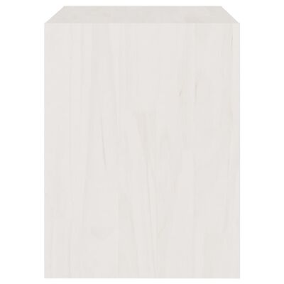 vidaXL Mesas de cabeceira 2 pcs 40x30,5x40 cm pinho maciço branco