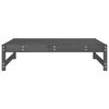 vidaXL Apoio de pés para jardim 120x80 cm pinho maciço cinzento