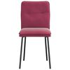 vidaXL Cadeiras de jantar 2 pcs veludo vermelho tinto