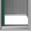 vidaXL Abrigo de jardim 126x97,5x177 cm a&ccedil;o galvanizado verde