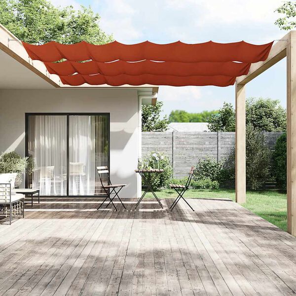 vidaXL Toldo vertical 140x600 cm tecido oxford cor terracota