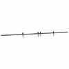 vidaXL Kit de ferragens para porta deslizante 427 cm a&ccedil;o preto