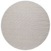 vidaXL Tapete para uso interno e externo PALMERAS Creme &Oslash; 120 CM