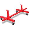 vidaXL Suporte de eixo m&oacute;vel vermelho