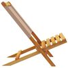 vidaXL Cadeiras jardim dobráveis 8pcs tecido/madeira cinza-acastanhado