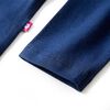 T-shirt de manga comprida para crian&ccedil;a azul marinho 140