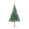 vidaXL &Aacute;rvore de Natal artificial pr&eacute;-iluminada + bolas 564 ramos