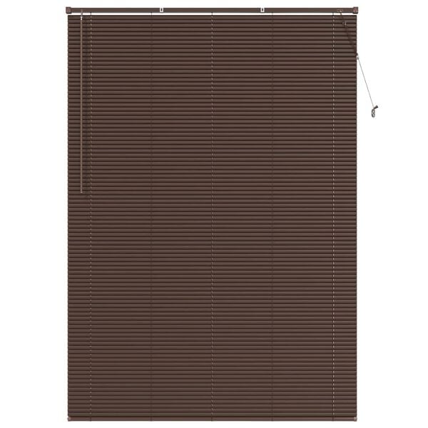 vidaXL Cortina Veneziana Marrom Escuro com Padr&atilde;o 213 x 150 cm PVC