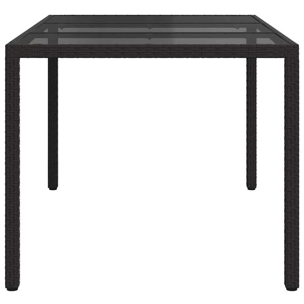 vidaXL Mesa de Jantar para Jardim Preto 150 x 90 x 75 cm