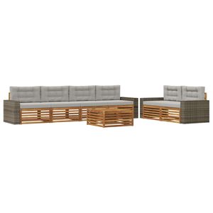 vidaXL Conjunto de Sof&aacute;s para Exterior 7 unid.