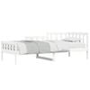 vidaXL Sof&aacute;-cama sem colch&atilde;o 90x200 cm madeira de pinho maci&ccedil;a branco