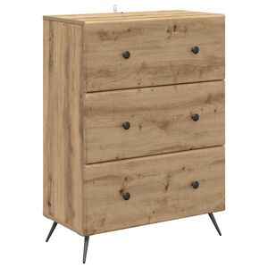 vidaXL Gabinete de Gavetas Carvalho Arttisan 66 x 34,5 x 90 cm