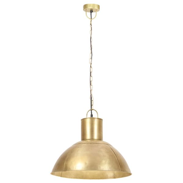 vidaXL Candeeiro suspenso redondo 25 W 48 cm E27 bronze