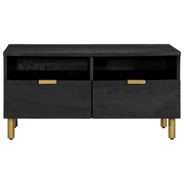 vidaXL Mesa de centro 80x54x40 cm derivados de madeira preto