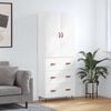 vidaXL Arm&aacute;rio alto 69,5x34x180 cm derivados de madeira branco