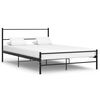 vidaXL Estrutura de cama 120x200 cm metal preto