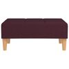 vidaXL Sof&aacute;-cama 2 lug. c/ 2 almofadas e apoio de p&eacute;s tecido roxo