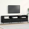 vidaXL Gabinete para TV com gaveta Carvalho Preto 150 x 30 x 44,5 cm