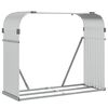 vidaXL Suporte de lenha 120x45x100 cm a&ccedil;o galvanizado prateado