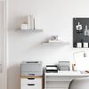 vidaXL Prateleiras de parede 2 pcs 50x23x3,8 cm MDF cinzento-cimento