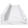 vidaXL Prateleira de Parede 2 pcs M&aacute;rmore Branco 60 x 9 x 3 cm