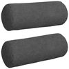 vidaXL Almofadas de Apoio 2 pcs Cinza Escuro &Oslash; 15 x 40 cm