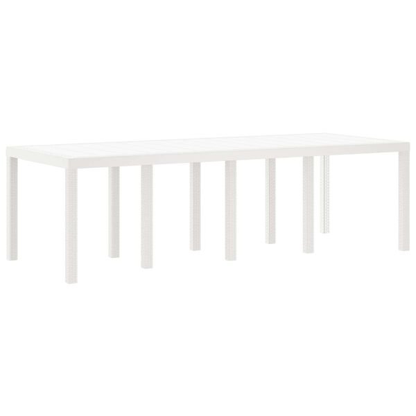 vidaXL Conjunto de Jantar para Jardim 11 pcs Branco Polipropileno