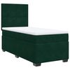 vidaXL Cama com molas/colch&atilde;o 80x200 cm veludo verde-escuro
