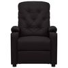 vidaXL Poltrona reclin&aacute;vel couro artificial preto