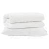 vidaXL Conjunto de Edredom com travesseiro 2 unid. Branco Microfibra