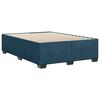 vidaXL Estrutura de cama 140x200 cm veludo azul