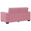 vidaXL Sof&aacute; de 2 lugares veludo 160x78x84 cm rosa