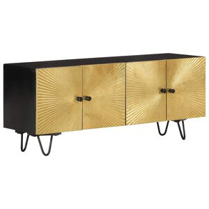 vidaXL M&oacute;vel de TV 110x30x45 cm madeira de mangueira maci&ccedil;a