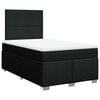 vidaXL Cama boxspring com colch&atilde;o 120x190 cm tecido preto